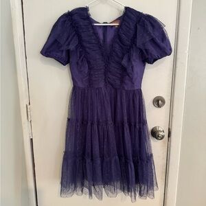 JessaKae Purple Ruffled Dress